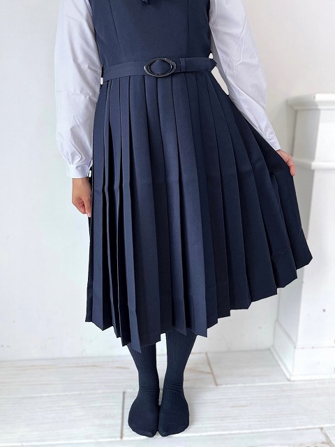 紺色無地スクール ジャンパースカート