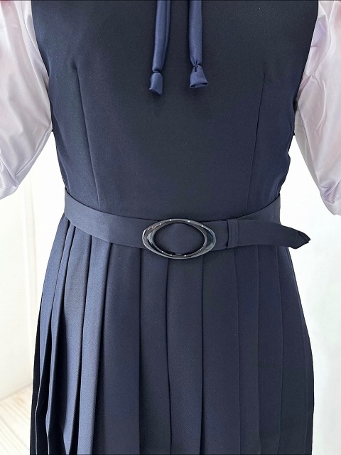 紺色無地スクール ジャンパースカート