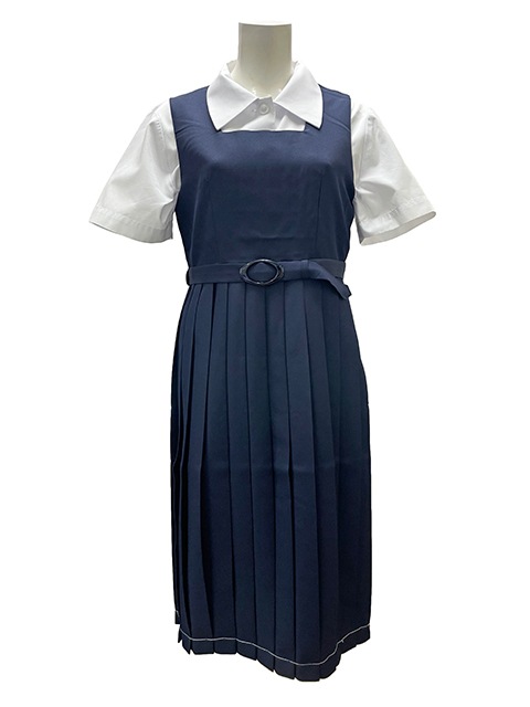 紺色無地スクール ジャンパースカート