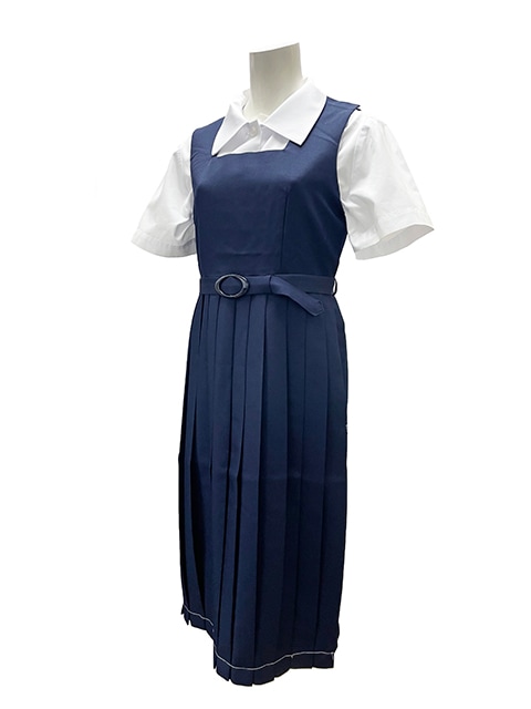 紺色無地スクール ジャンパースカート