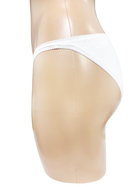 コスメイトオリジナル 綿素材ピコレース ショーツ