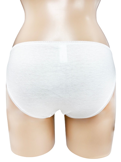 コスメイトオリジナル 綿素材ピコレース ショーツ