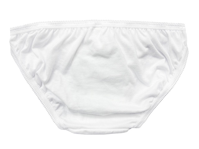 コスメイトオリジナル 綿素材リボン付きピコレースショーツ