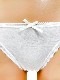 コスメイトオリジナル 綿素材リボン付きピコレースショーツ