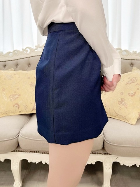 コスメイトオリジナル 裏地付きタイトミニスカート