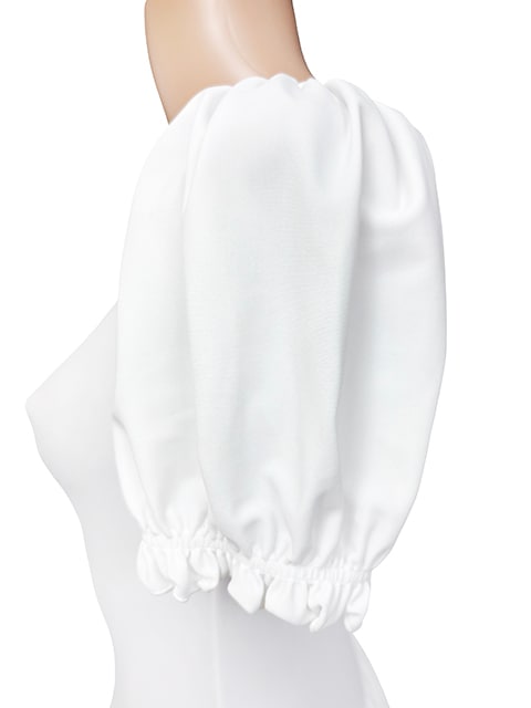 コスメイトオリジナル パフスリーブWスカート型レオタード