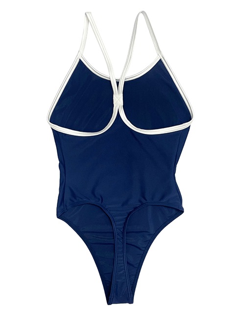 コスメイトオリジナル スベスベ素材Tバックパイピングスク水