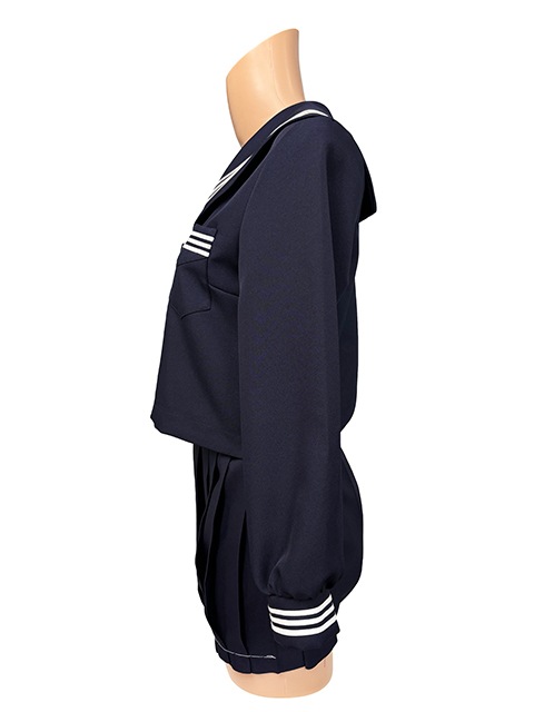 秋冬 セーラー服 濃紺