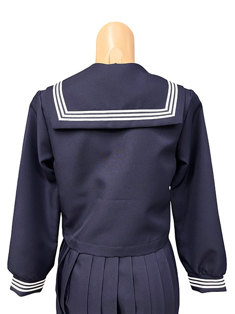 秋冬 セーラー服 濃紺