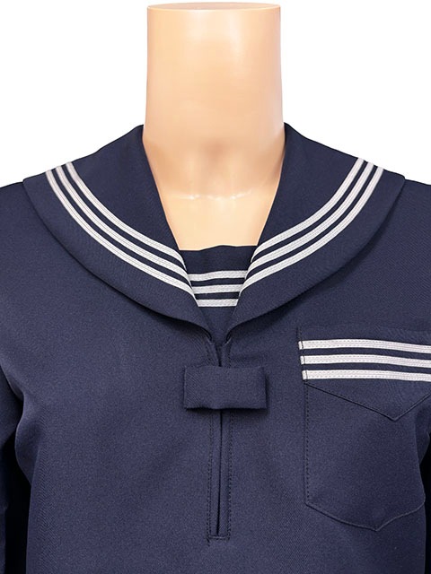 秋冬 セーラー服 濃紺
