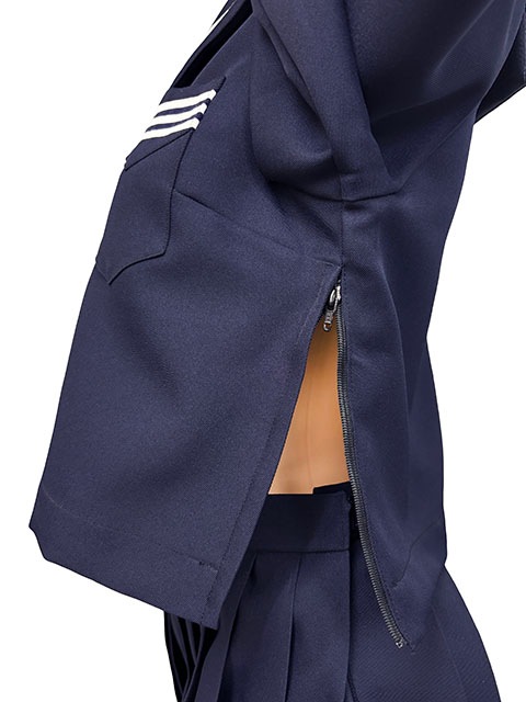秋冬 セーラー服 濃紺