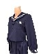 秋冬 セーラー服 濃紺
