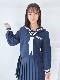 秋冬 セーラー服 濃紺
