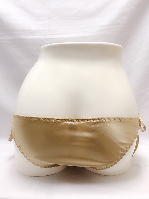 トリコットサテン フルバック横ヒモショーツ