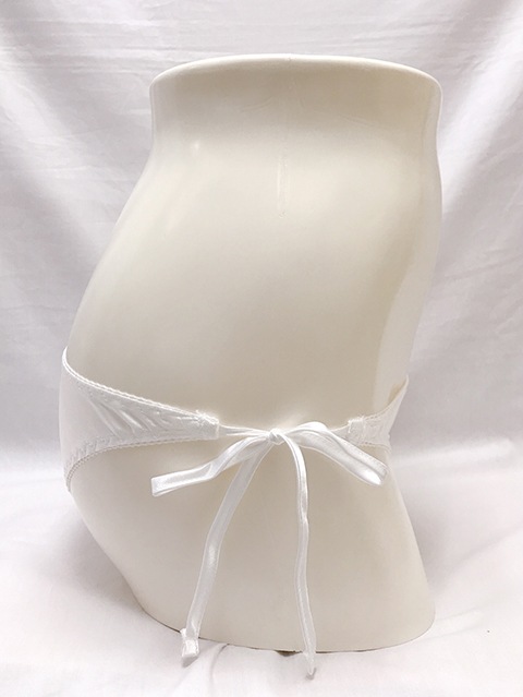 トリコットサテン フルバック横ヒモショーツ