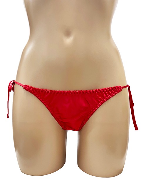 トリコットサテン フルバック横ヒモショーツ