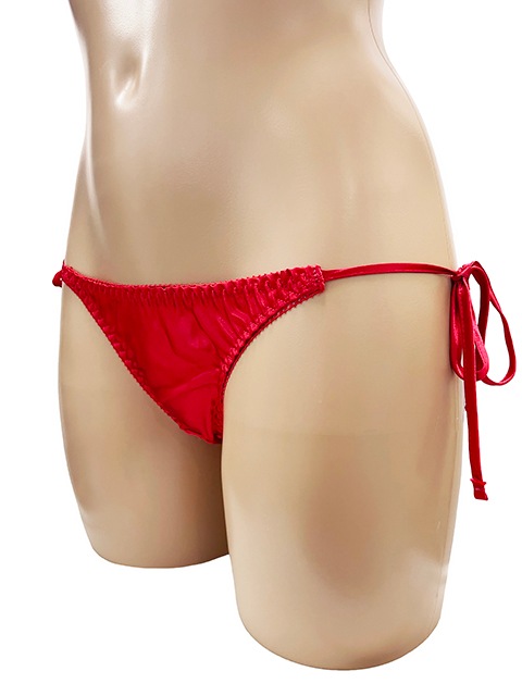 トリコットサテン フルバック横ヒモショーツ