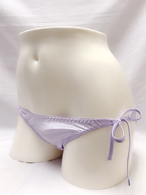 トリコットサテン フルバック横ヒモショーツ