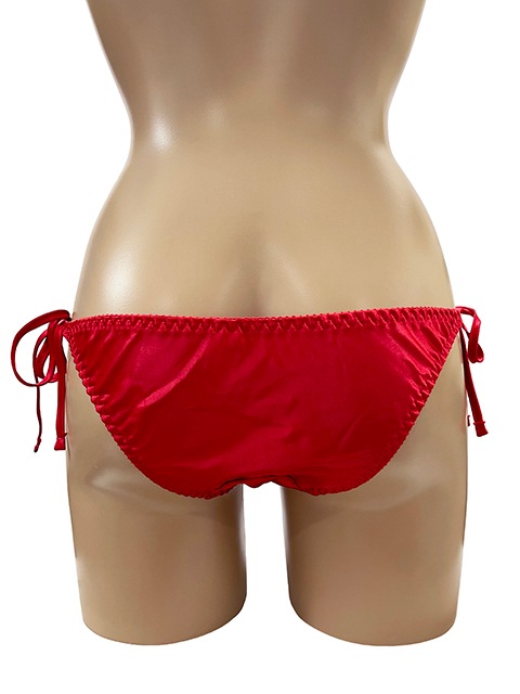 トリコットサテン フルバック横ヒモショーツ