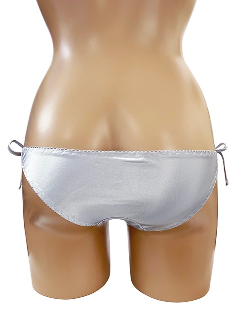 トリコットサテン フルバック横ヒモショーツ
