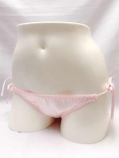 トリコットサテン フルバック横ヒモショーツ