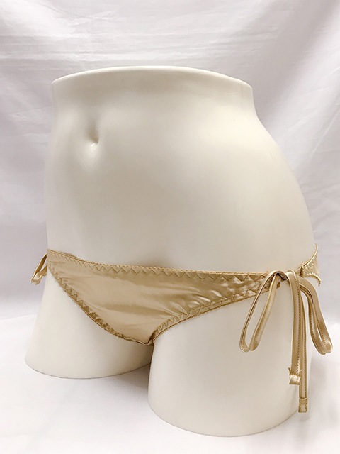 トリコットサテン フルバック横ヒモショーツ
