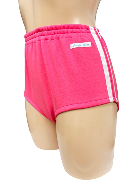 【限定カラー】ピンク×ホワイト コスメイトオリジナルSchoolMateライン入りブルマー