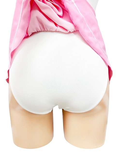 コスメイトオリジナルスベスベ素材 長袖 セーラー レオタード<ピンク>