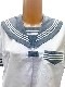 春夏 半袖 セーラー服 杢グレー