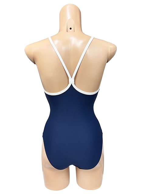 コスメイトオリジナル スベスベ素材フルバックパイピングスクール水着