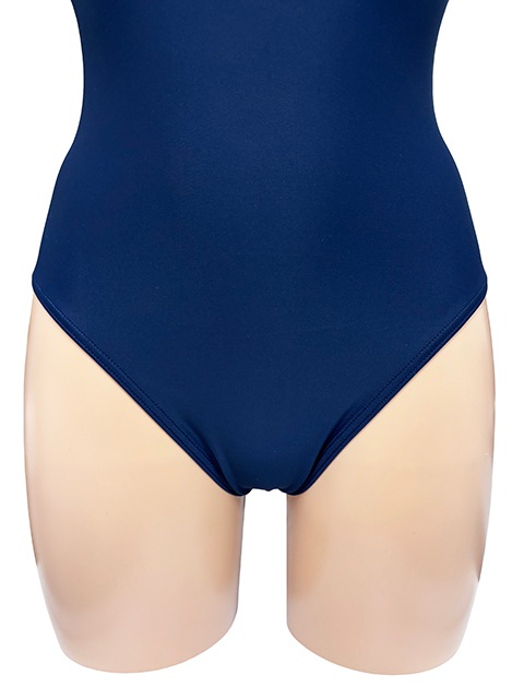 コスメイトオリジナル スベスベ素材フルバックパイピングスクール水着