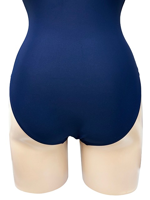 コスメイトオリジナル スベスベ素材フルバックパイピングスクール水着