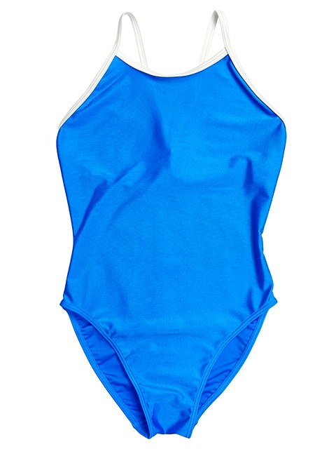 コスメイトオリジナル2WAYストレッチ素材パイピングスクール水着