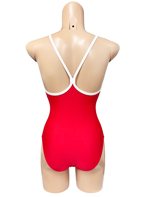 【ブルー新登場!】コスメイトオリジナル2WAYストレッチ素材パイピングスクール水着