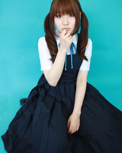 紺色無地スクール ジャンパースカート