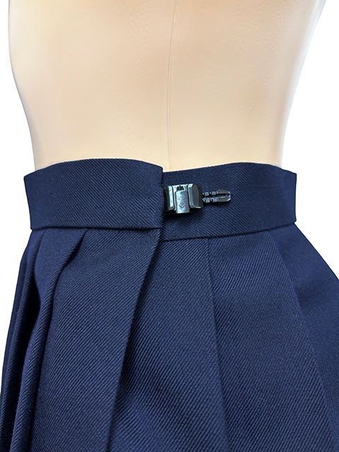 【ウエスト95cm登場】コスメイトオリジナル ウルトラマイクロミニプリーツスカート 濃紺