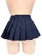 【ウエスト95cm登場】コスメイトオリジナル ウルトラマイクロミニプリーツスカート 濃紺