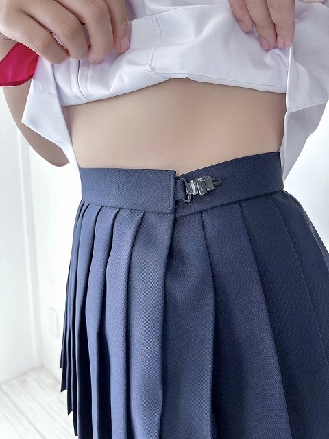 マイクロミニプリーツスカート 25cm丈 濃紺
