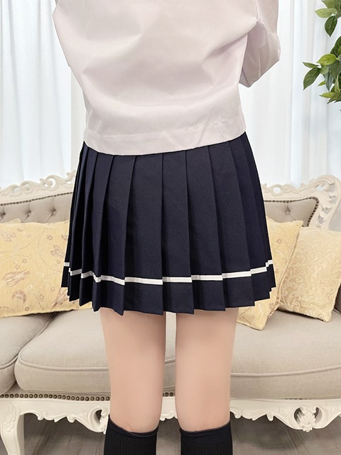 コスメイトオリジナル学販生地使用 ライン入プリーツスカート