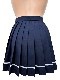 コスメイトオリジナル学販生地使用 ライン入プリーツスカート