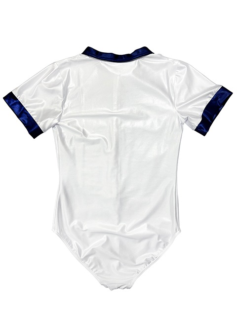 コスメイトオリジナル スーパーウェット襟付きフロントファスナー体操着レオタード