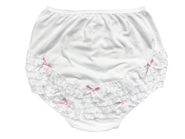 コスメイトオリジナル 綿素材フリルレースアンダースコート