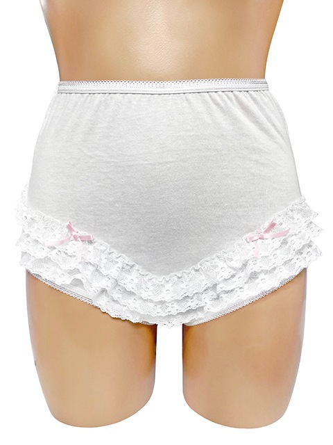 コスメイトオリジナル 綿素材フリルレースアンダースコート