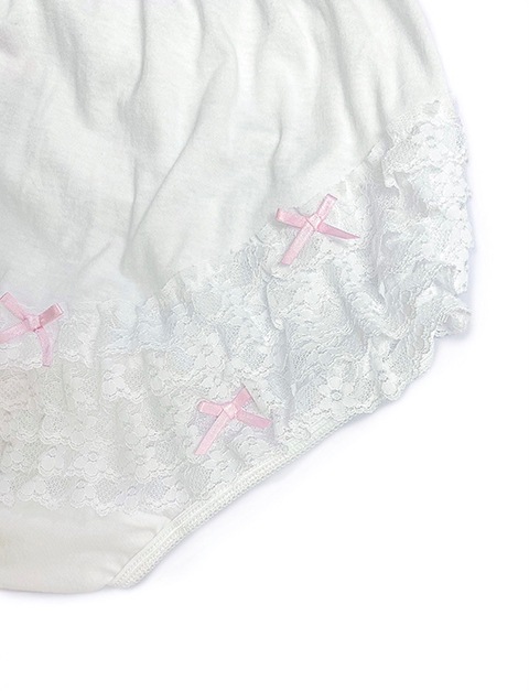 コスメイトオリジナル 綿素材フリルレースアンダースコート