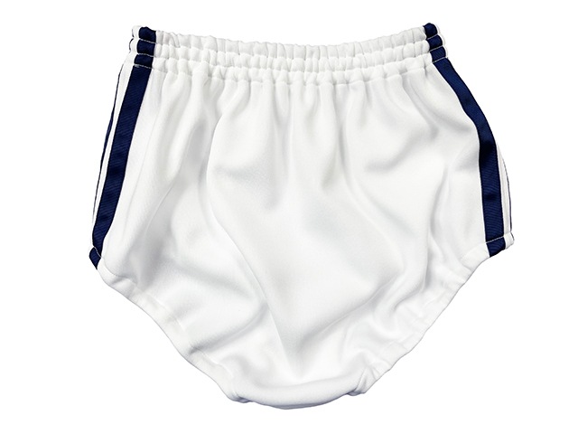 【限定カラー】コスメイトオリジナル SchoolMateライン入りブルマー ホワイト×ネイビー