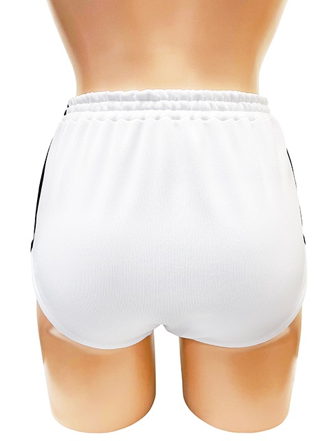 【限定カラー】コスメイトオリジナル SchoolMateライン入りブルマー ホワイト×ネイビー