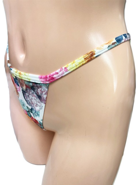 コスメイトオリジナル 2WAYストレッチ素材花柄マイクロビキニ