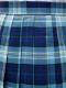 チェック プリーツ スカート 青×グレー