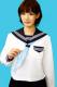 秋冬セーラー服 オフホワイト×濃紺