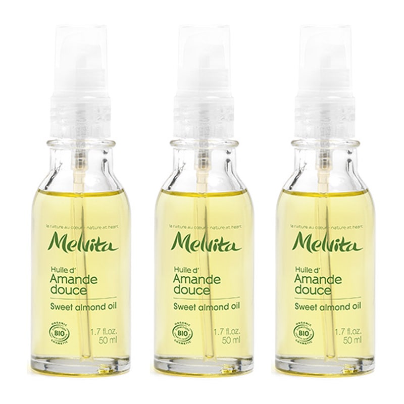 メルヴィータ]ビオオイル スィートアーモンドオイル 50ml 3本セット<br>[MELVITA]HUILE D'AMANDE DOUCE 50ml  3ｐｃｓ